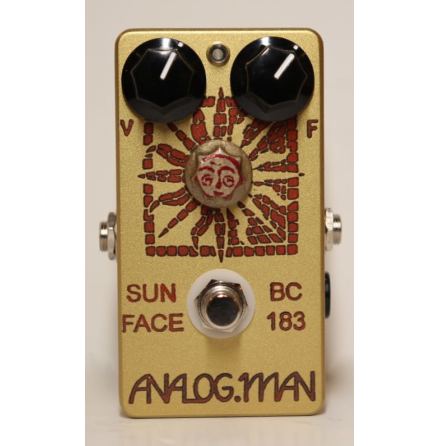 Analog Man SunFace Fuzz BC183 Silicon w/ LED, Power Jack and Sundial