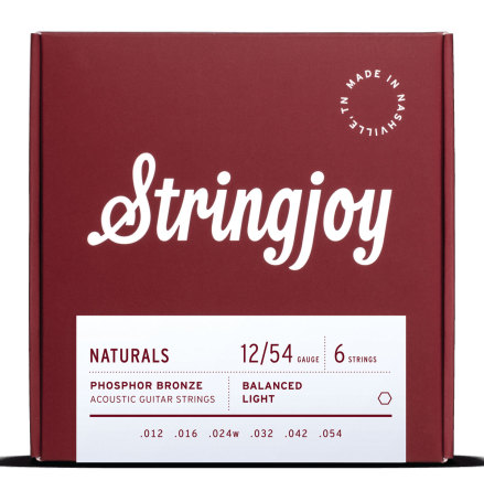Stringjoy Naturals | Light  (12-54) Phosphor Bronze Acoustic Guitar