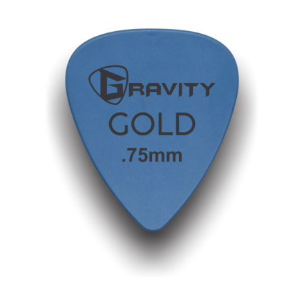 Gravity Picks Blue Gold .75 mm
